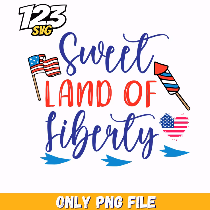 sweet land of liberty flags rockets hearts png, american flags rockets, liberty flags rockets hearts