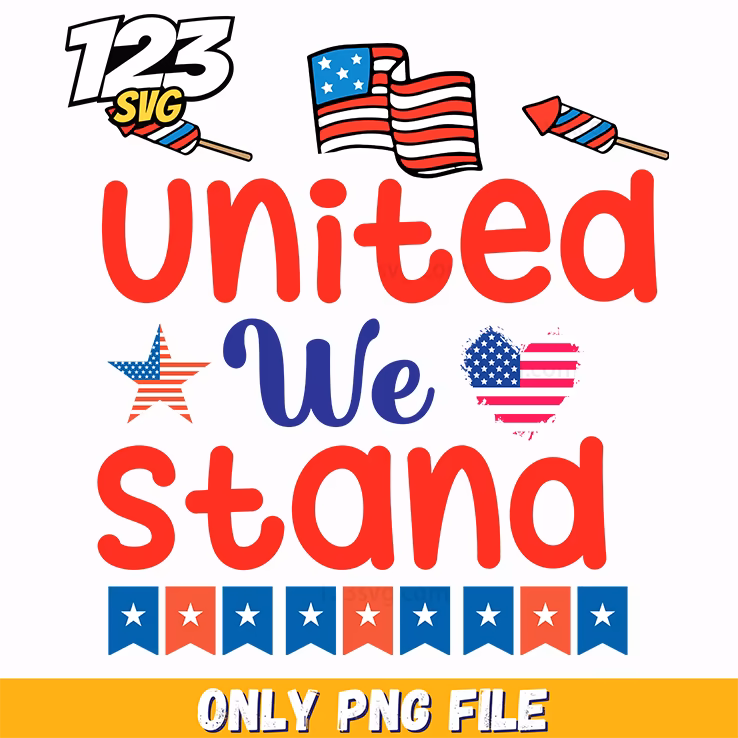 united we stand american flag rockets heart bunting png, united we stand american flag bunting, united we stand american flag heart bunting