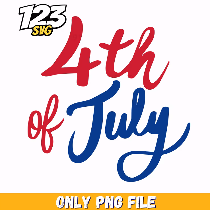 fourth of july classic script png, 4th of July Png, classic boy bands png