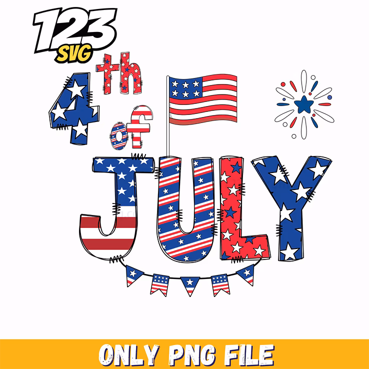 fourth of july alphabet letters png, fourth of july png, 4th of july png