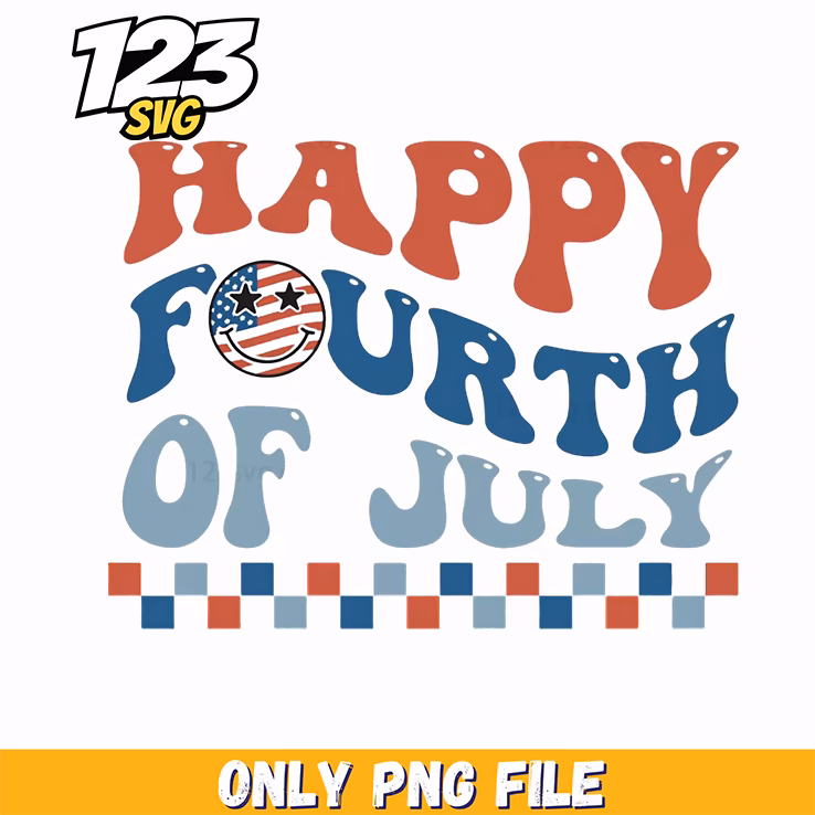 happy fourth of july checkerboard png, happy fourth of july png, 4th of july png