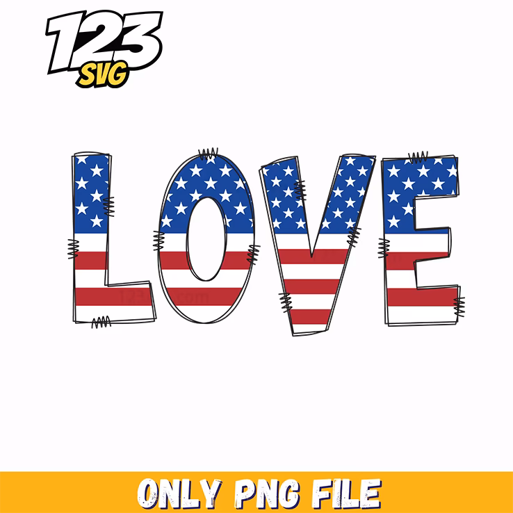 love flag pattern block typography png, love fighter aesthetic png, kpop hero png