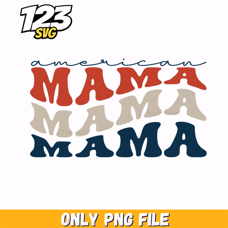 mama retro wavy stacked typography png, mama neon png, minnie retro christmas png