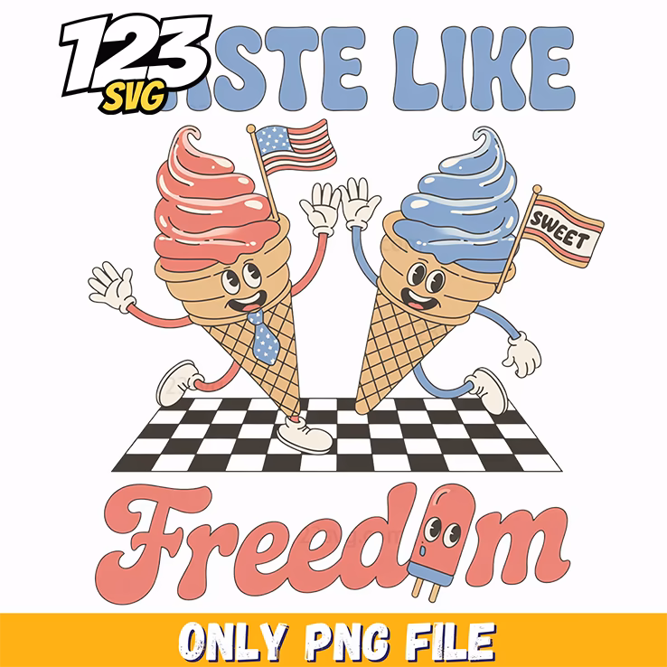 taste like freedom ice cream cones checkerboard png, charlie kirk flashed png, patriot ice cream