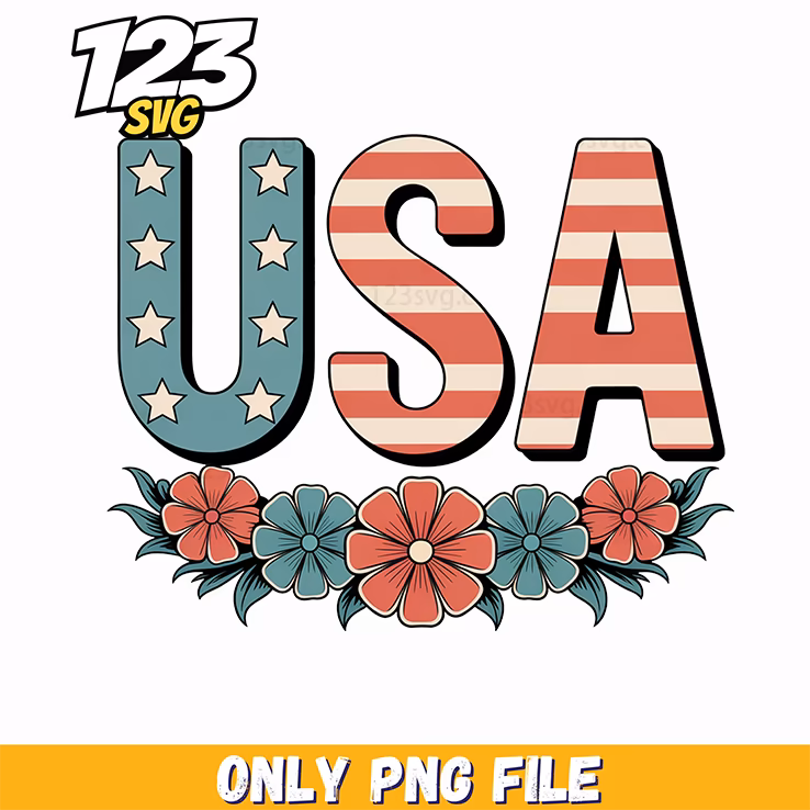 usa floral border patriotic block letters png, usa floral border patriotic block letters, usa floral border block letters