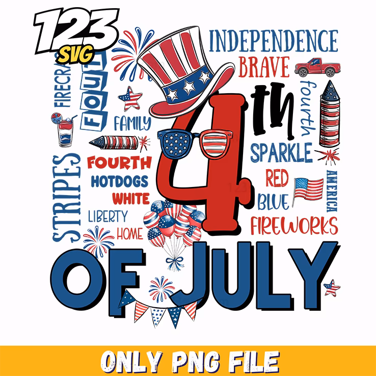 fourth of july subway art typography png, 4th of july png, 4th of july png