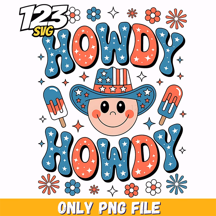 howdy howdy cowboy hat popcorn png, easter cowboy hat, easter cowboy egg