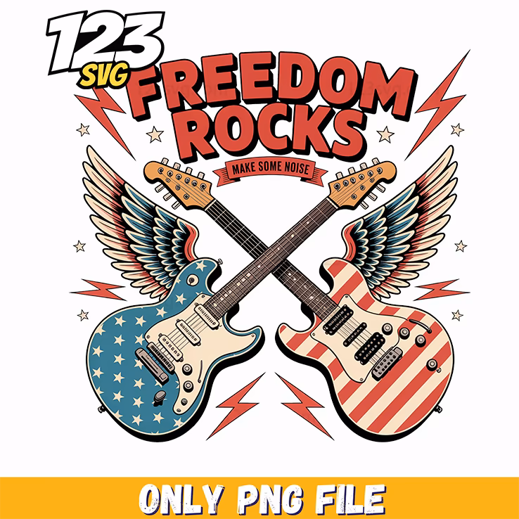 freedom rocks electric guitars graphic png, is freedom inspirational, freedom inspirational tree png
