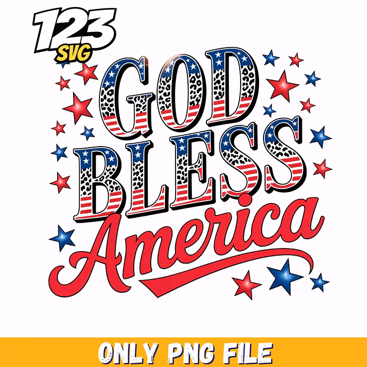god bless america star leopard png, inspirational easter png art print, easter day png
