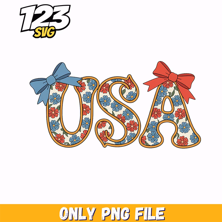 usa floral patchwork coquette bow png, coquette bow png, coquette pink bow jesus valentine