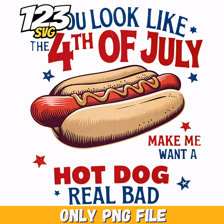 fourth of july hotdog party png, 4th july svg, hot dog mem – DreamSVG Store