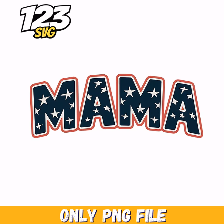 mama flag stars png, fourth of july, 4th of july