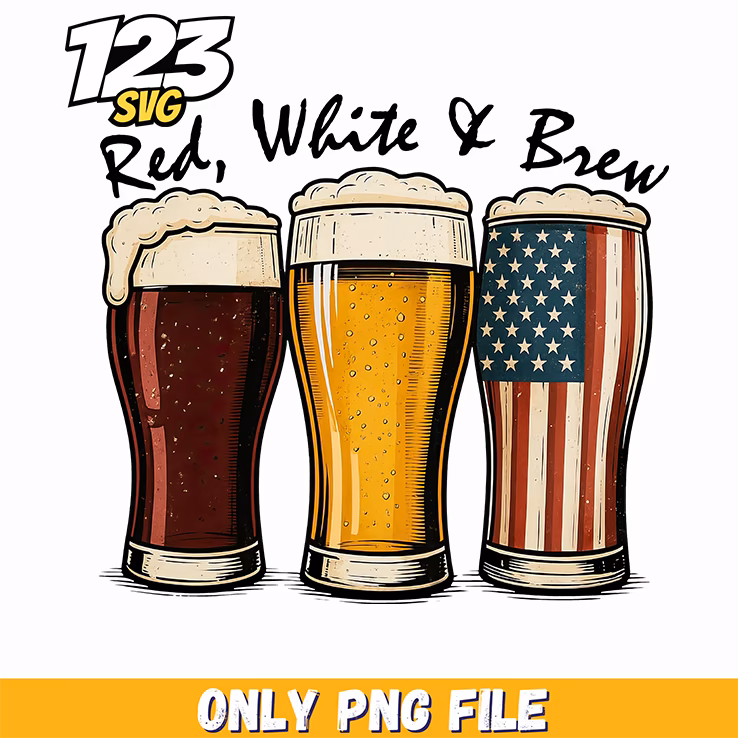 red white and brew usa png, red white and brew, usa red white and brew