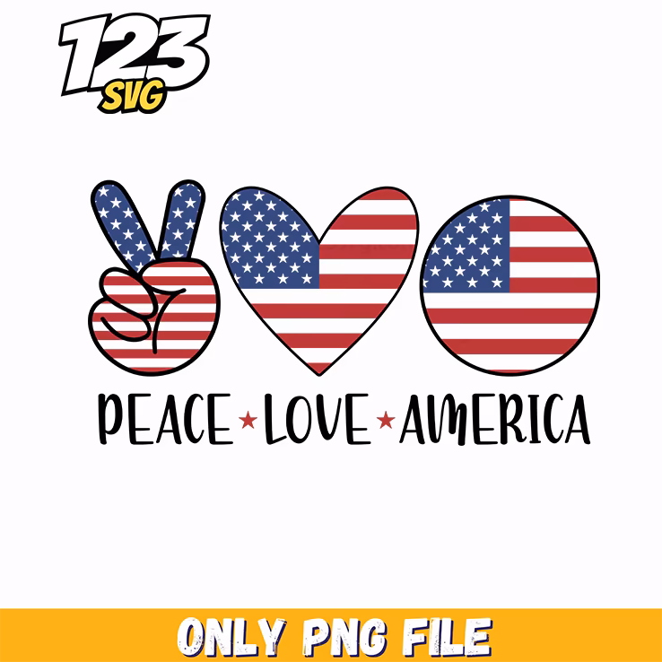 peace love america png 2, united love america, america love flag