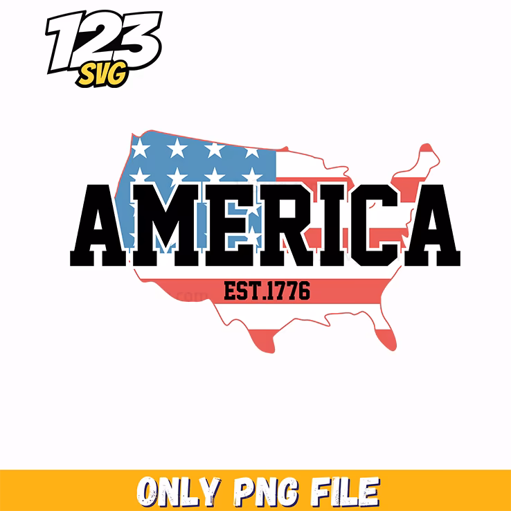 america est 1776 png, american independence png, 1776 land of the free design png