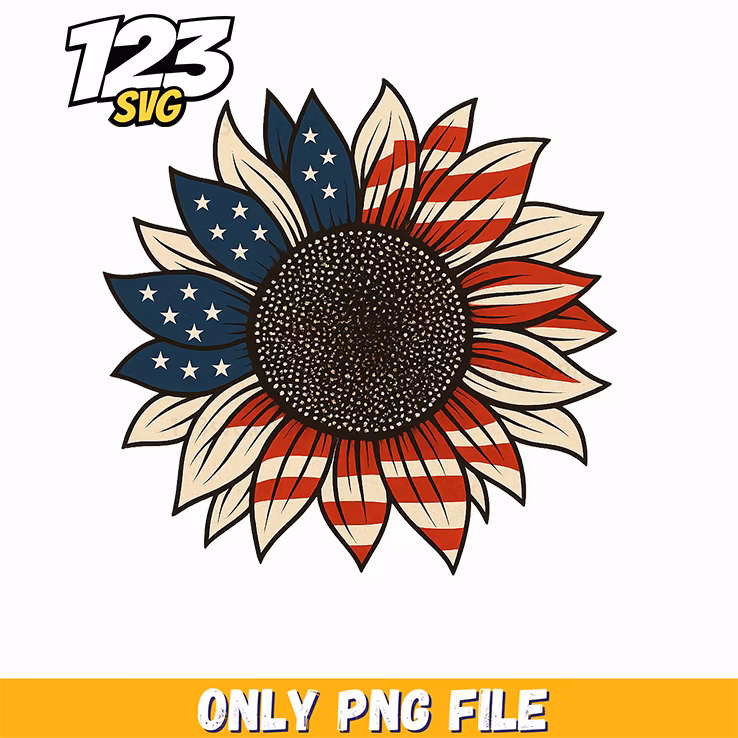 flag sunflower png, sunflower png, american flag sunflower