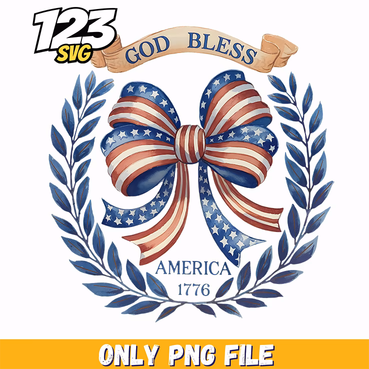 god bless america bow png, patriotic bow clipart, usa bow clipart
