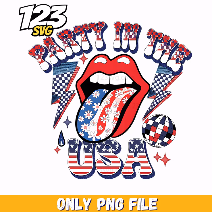 party in the usa png, uly 4th celebration png, american party png