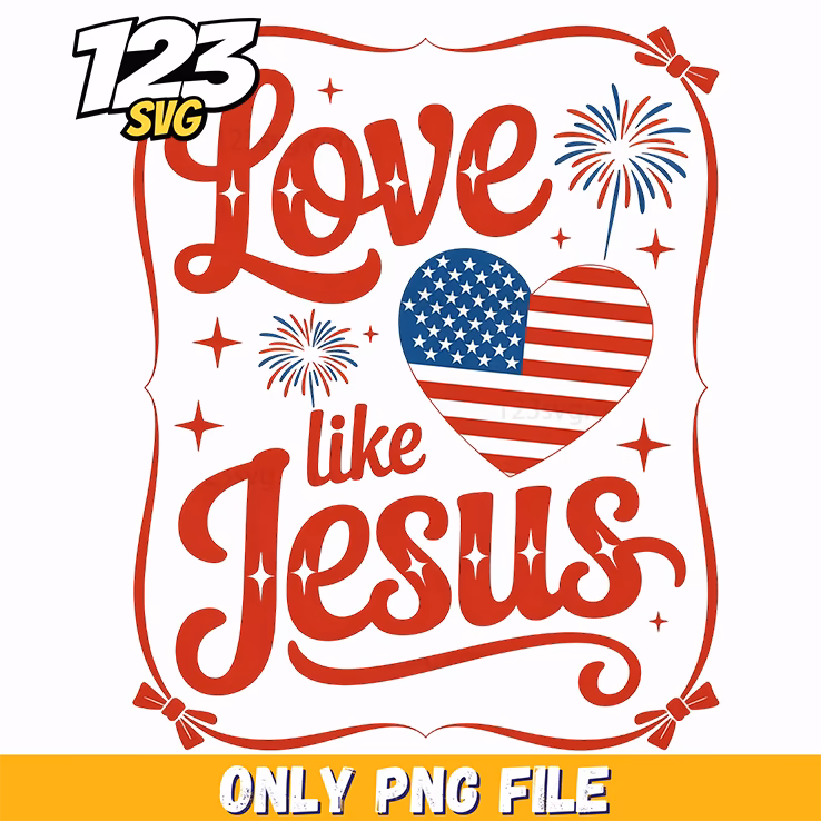 love like jesus png, jesus png, she loves jesus and america too png