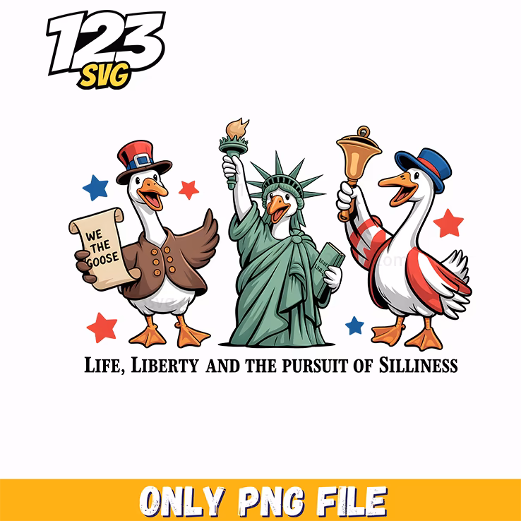 patriotic goose clipart png, patriotic clipart png, patriotic goose clipart