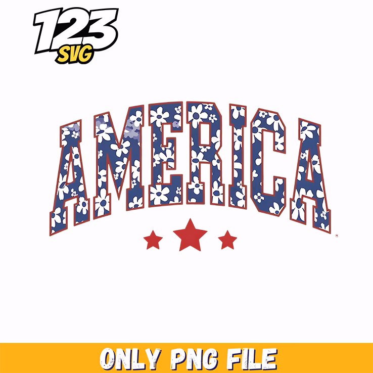patriotic floral america png, usa flag daisy flower png, american flag flower png