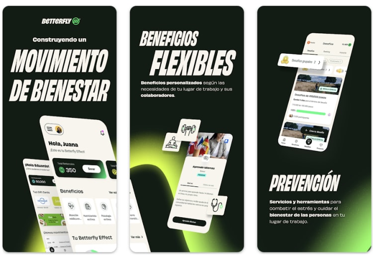 Betterfly app screenshot