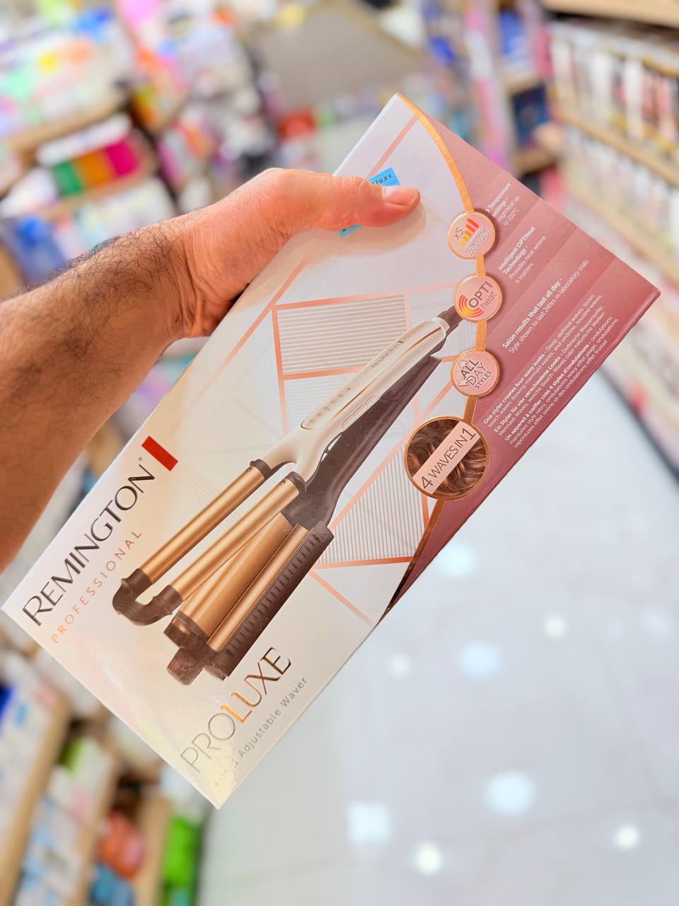 مكواة تجعيد الشعر برو لوكس 4 في 1 من ريمينجتون