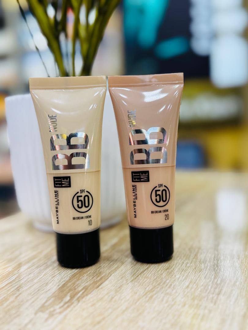 ميبلين نيويورك فيت مي نيود بي بي كريم SPF 50 – درجات 10 و 20