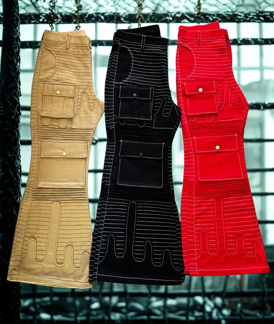 Wavy Lines Cargo Pants thumbnail 3