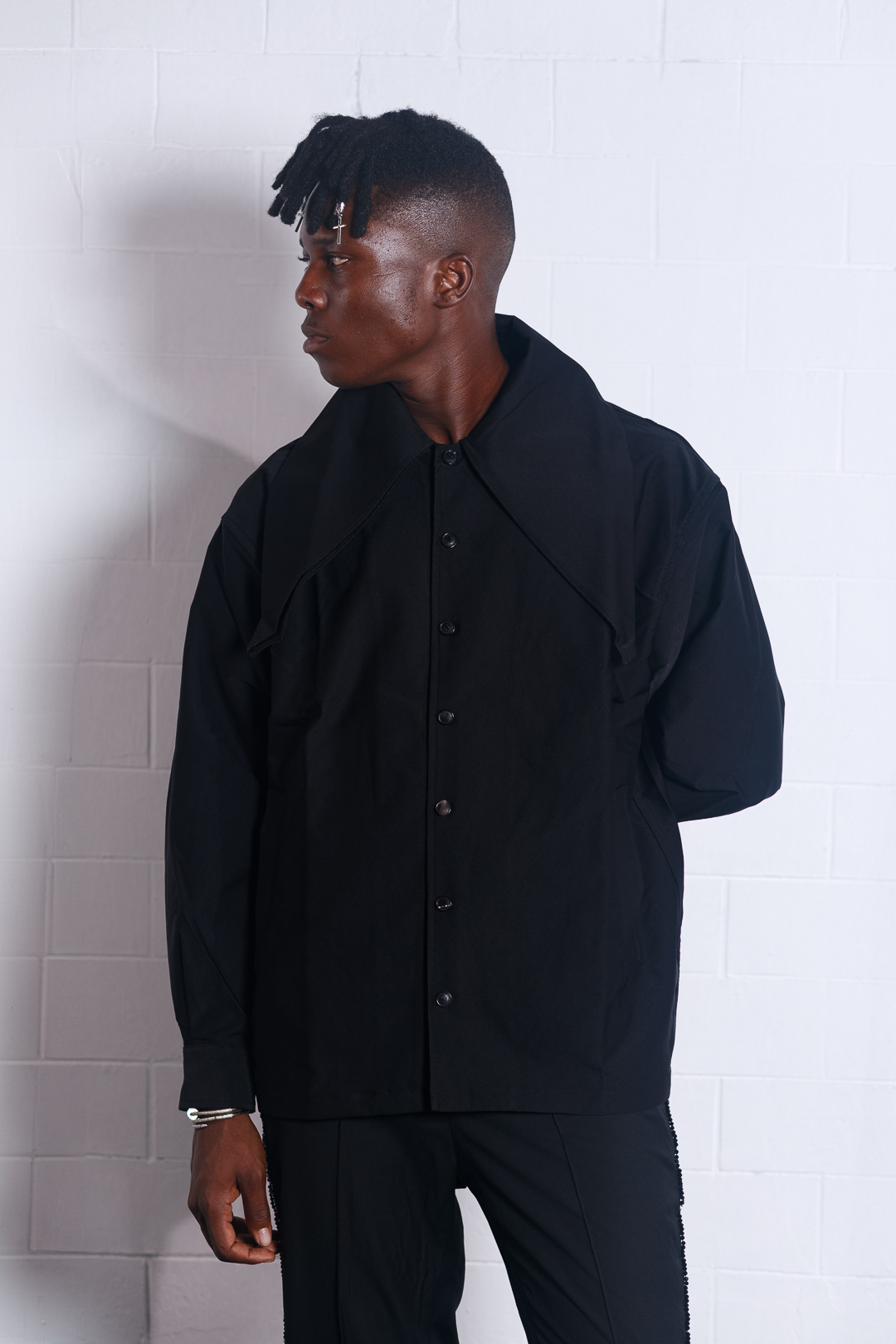 New Art Oversized Collar Shacket thumbnail 2