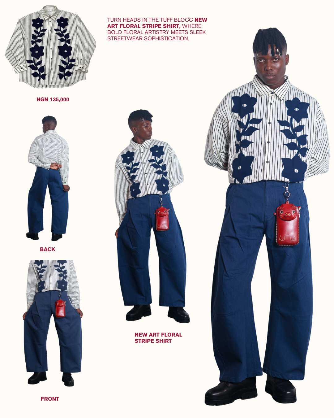 New Art Floral Stripe Shirt thumbnail 4