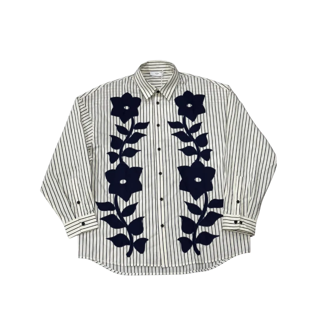 New Art Floral Stripe Shirt