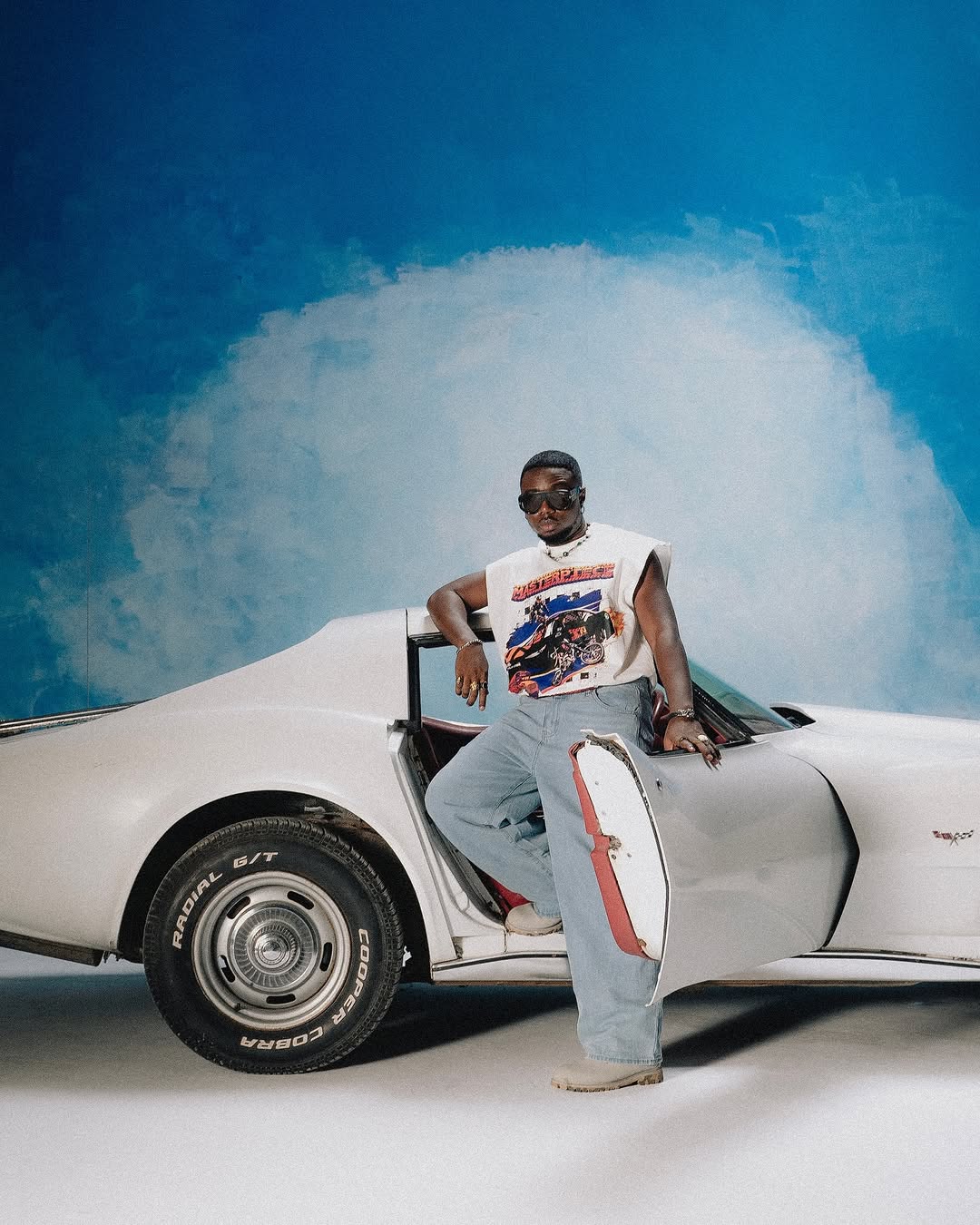 In the Masterpiece in Motion Tee, Andre wore more than streetwear. He wore a symbol of storytelling through fashion pieces built to rise alongside African creatives who make art worth remembering.