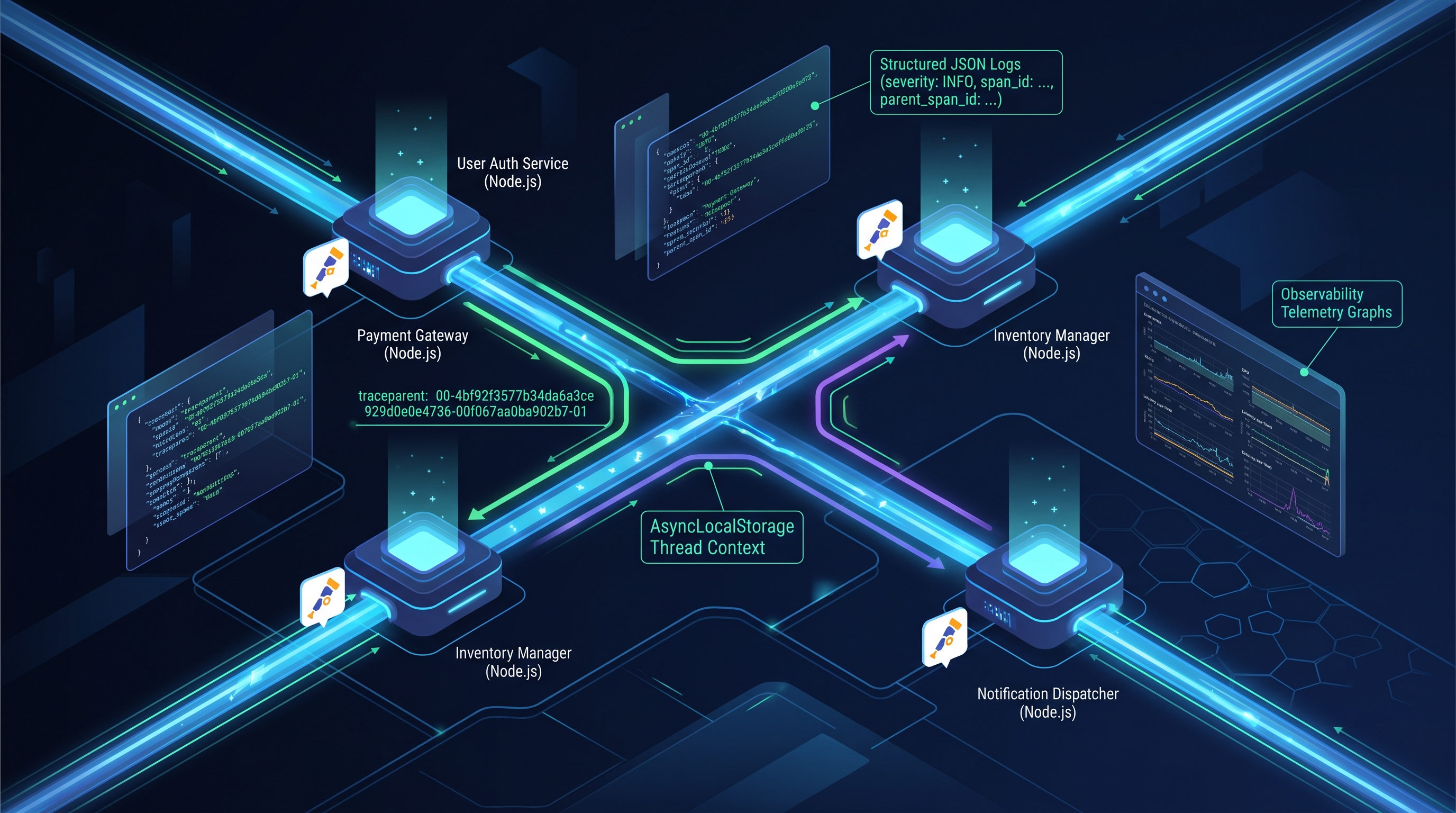 Mastering Distributed Tracing and Context Propagation in Node.js Microservices