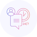 Présent 24h/24, il assure des réponses immédiates sur tous les canaux, sans contrainte horaire ni géographique et sans délai