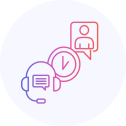 Time saved for both users and teams: simple and recurring requests are handled automatically by the AI agent, reducing wait times and easing the burden on advisors