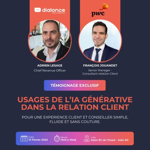 Retour d'expérience: DialOnce innove dans la relation client avec l'IA générative