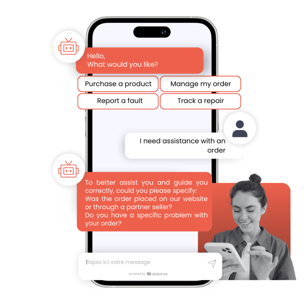 AI-powered disambiguation engine identifying and clarifying vague customer intents