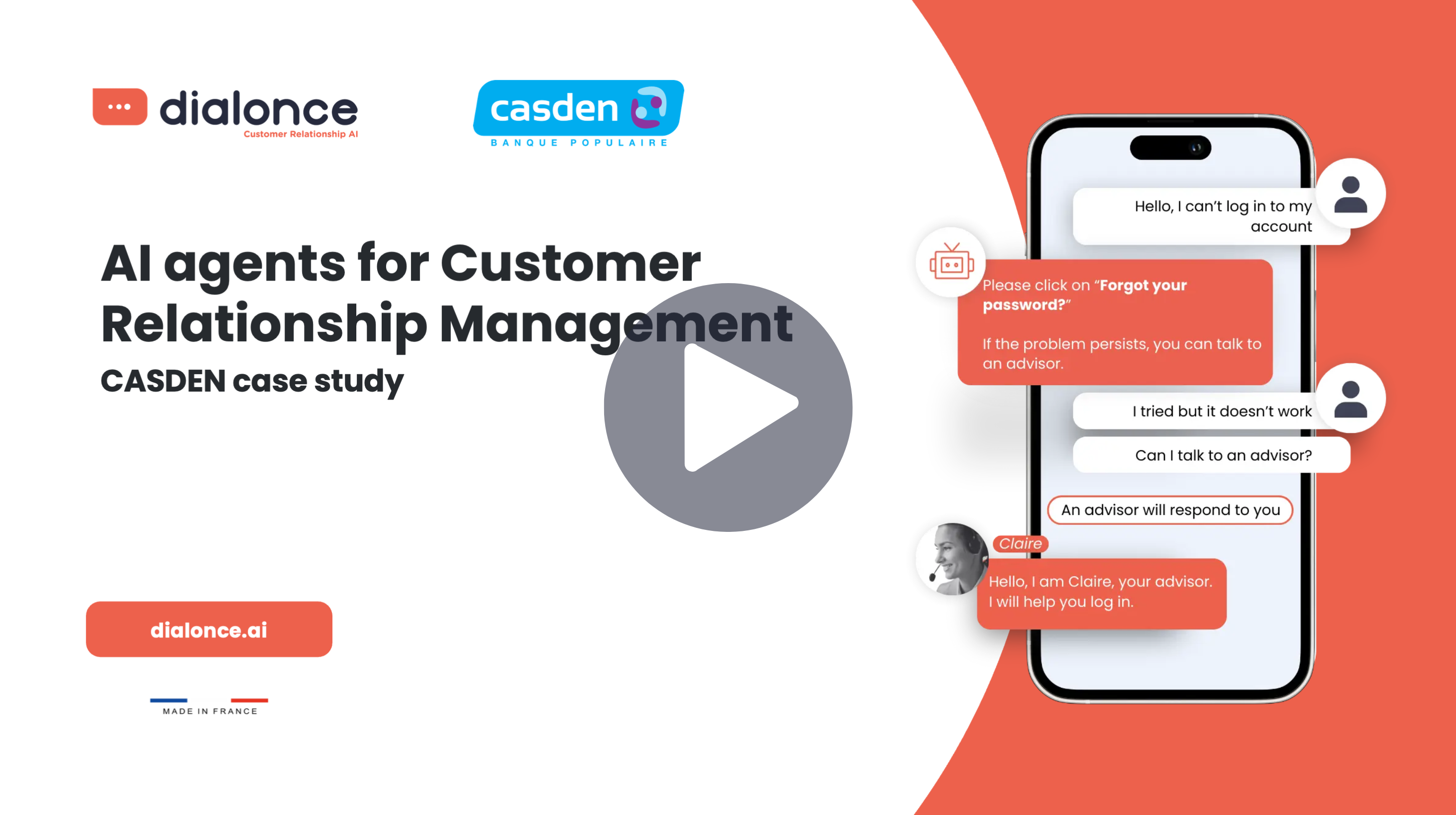 CASDEN Banque Populaire customer feedback (French version)
