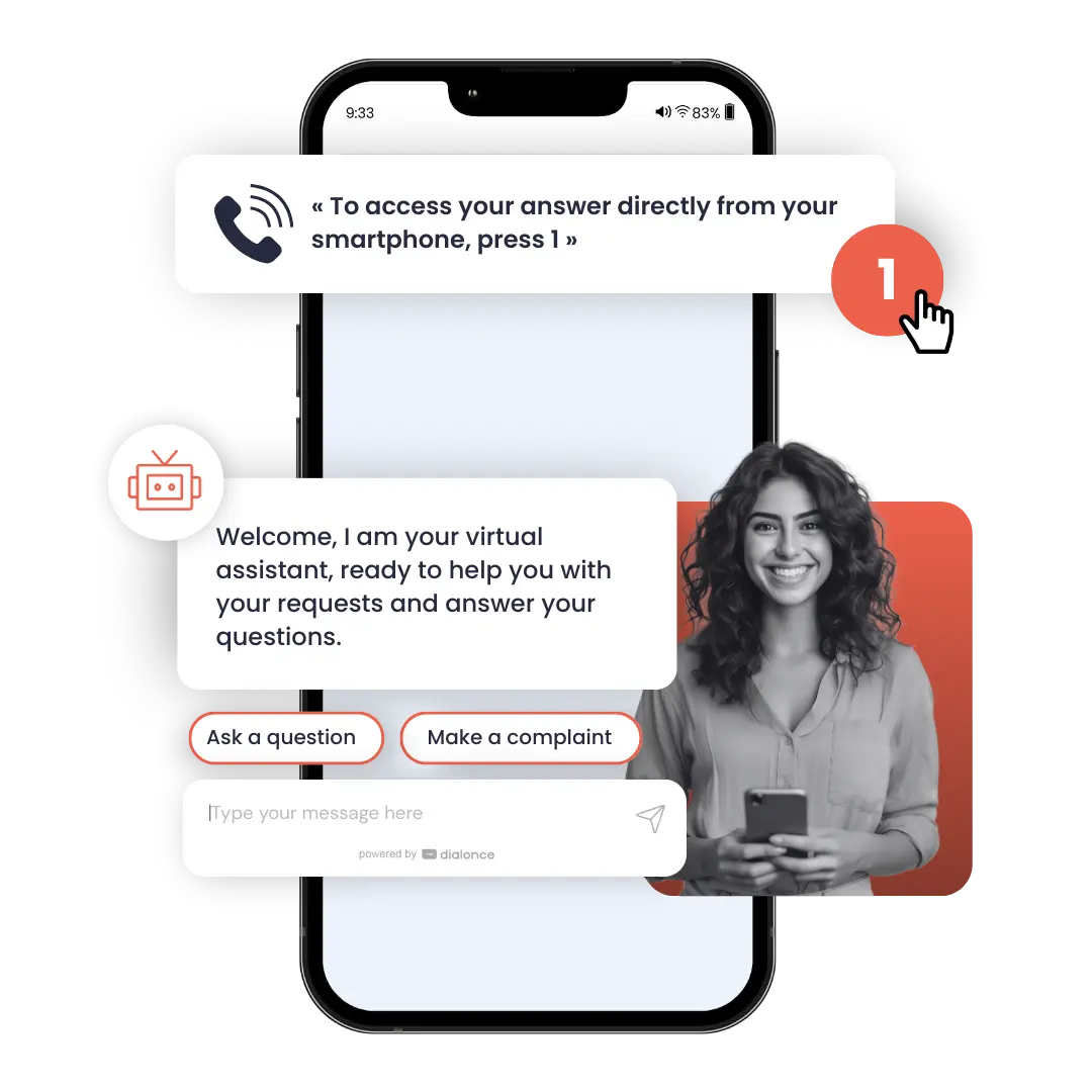 Example of visual IVR:
