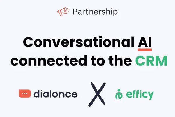 The AI agent connected to the efficy CRM improves response accuracy and speed