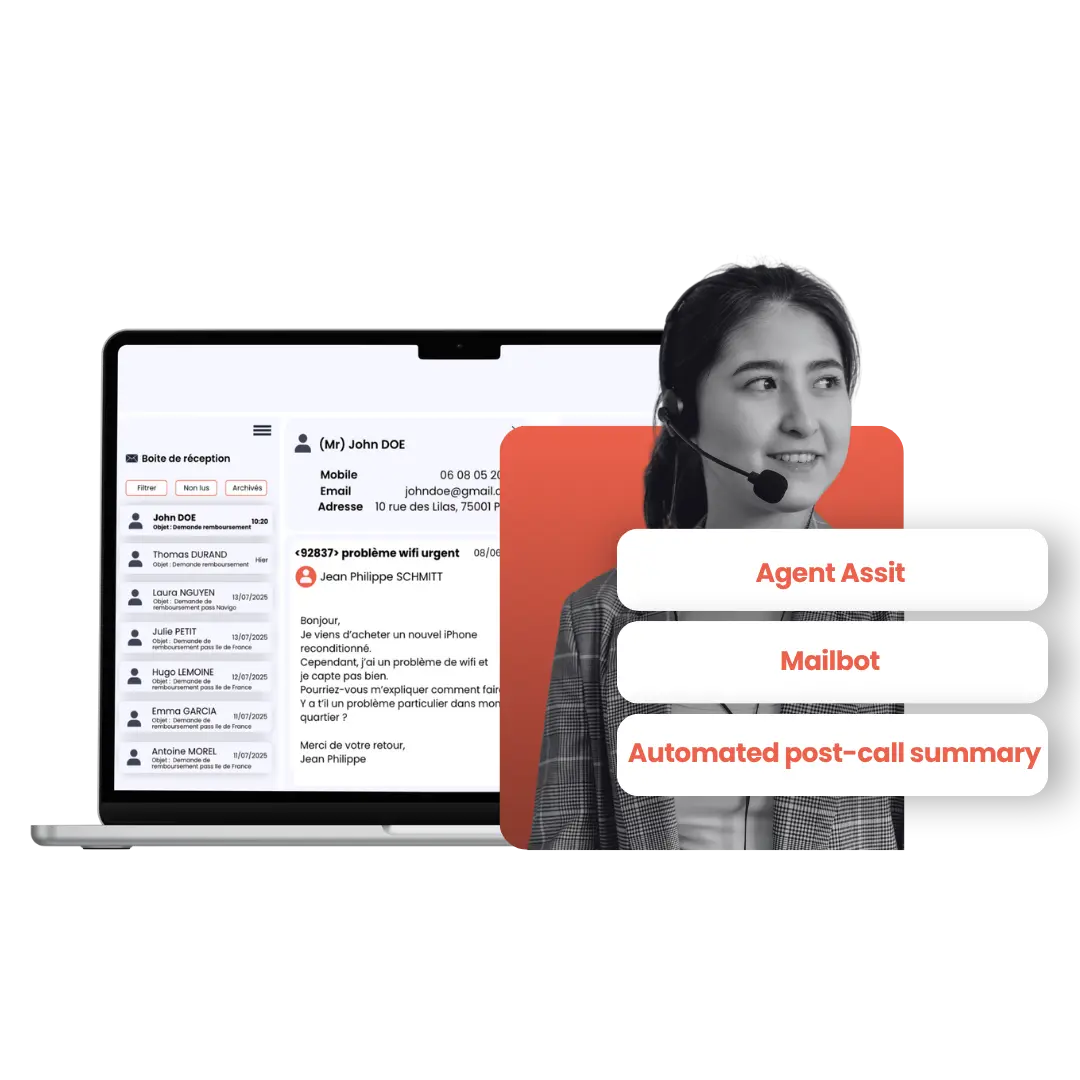 Augmented advisor with integrated agent and mailbot