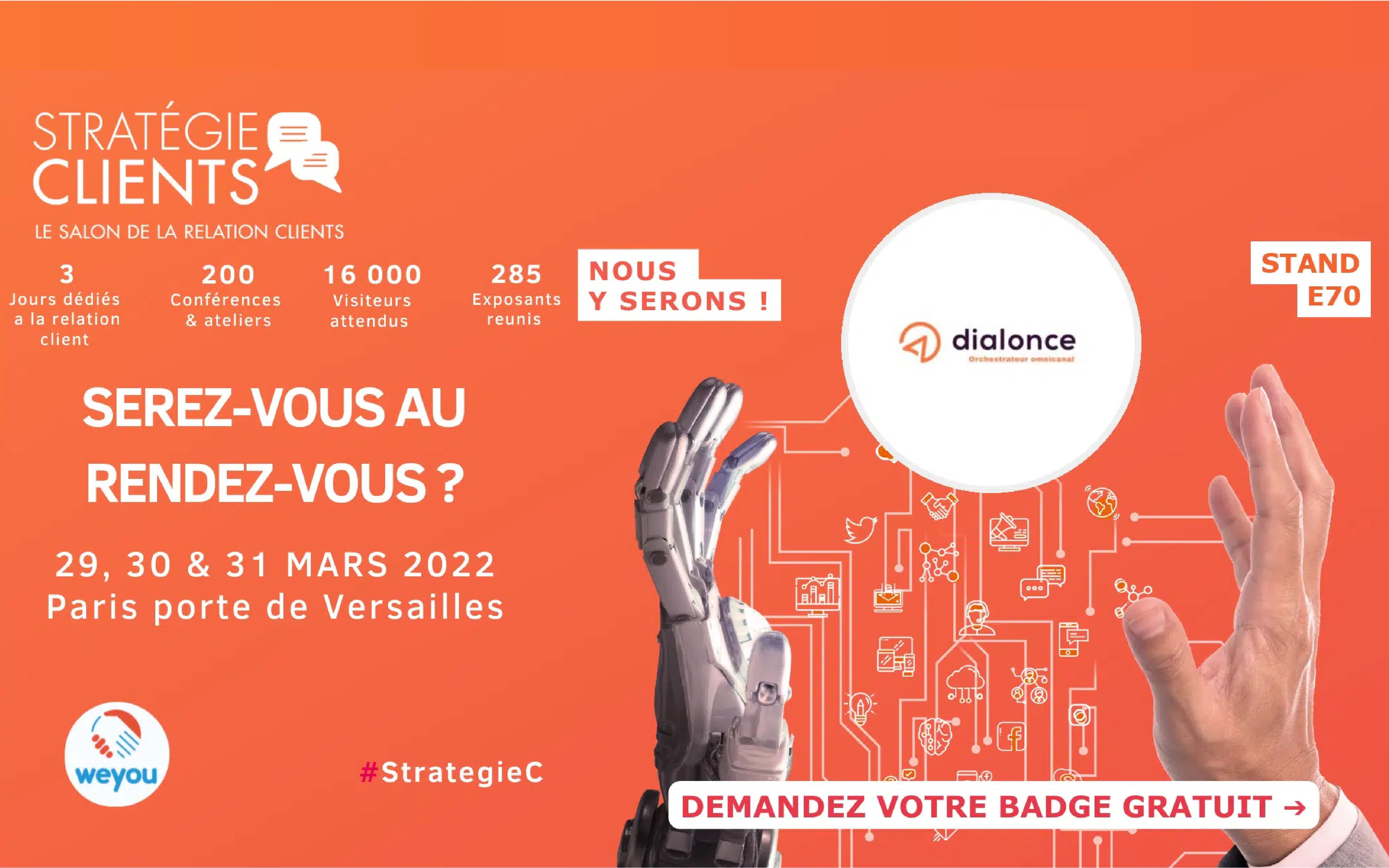 Rencontrez DialOnce au Salon Stratégie Client 2022