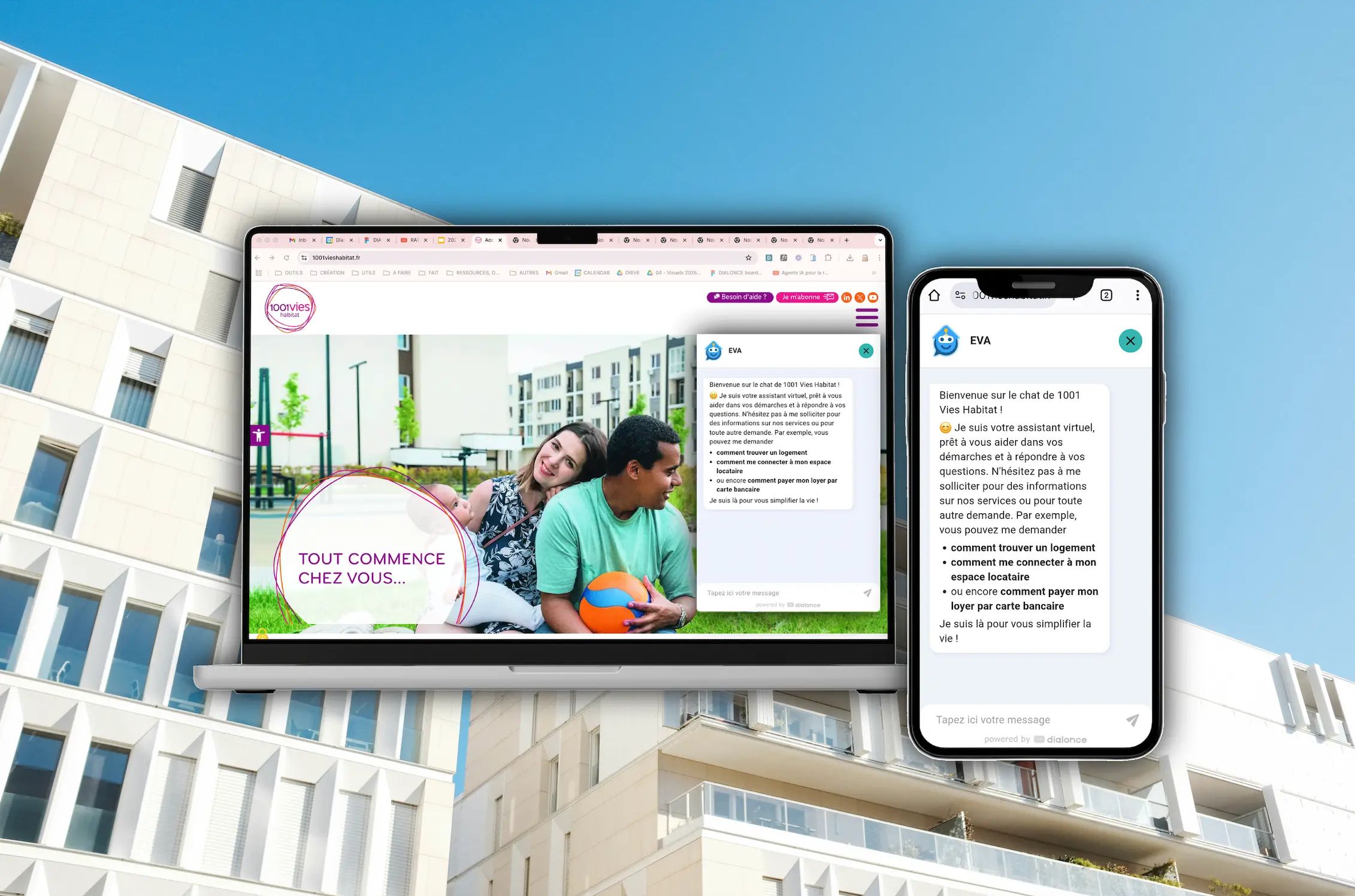 Agent IA de 1001 Vies Habitat orchestrant les parcours de contact pour améliorer la relation locataire
