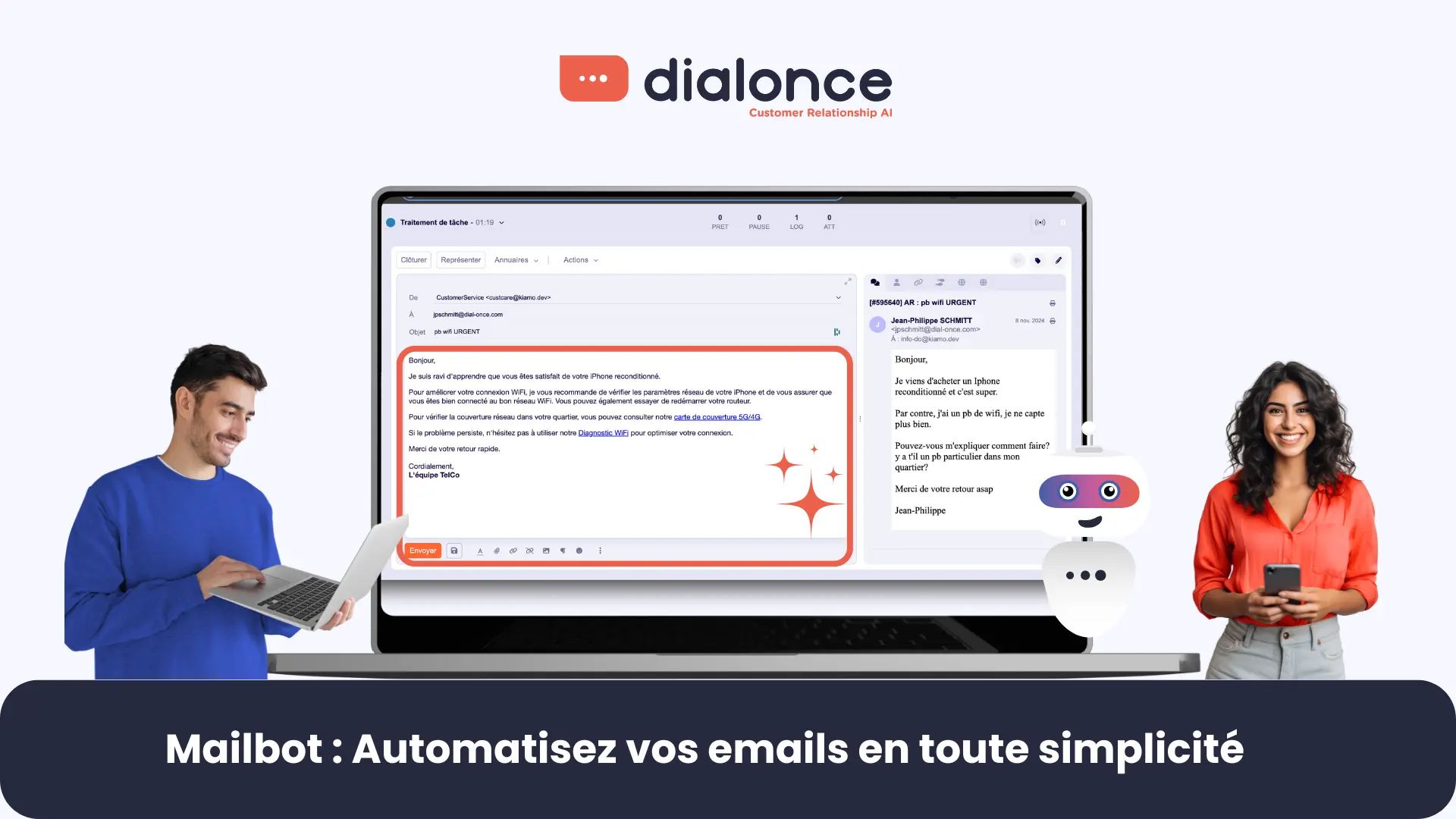Boostez votre relation client avec le Mailbot de DialOnce