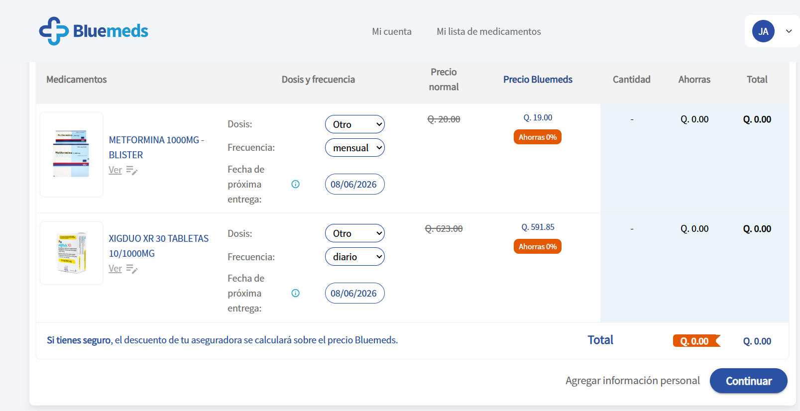 Bluemeds prescription calculator