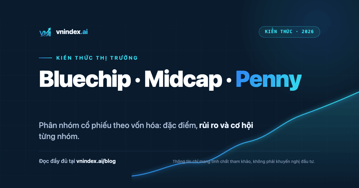 Cổ phiếu Bluechip, Midcap, Penny là gì?