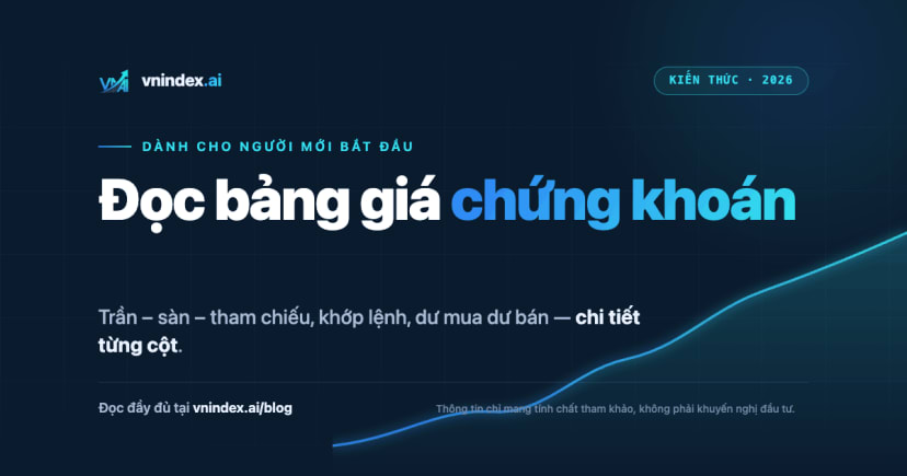 Cách đọc bảng giá chứng khoán chi tiết