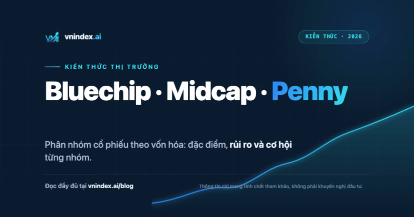 Cổ phiếu Bluechip, Midcap, Penny là gì?