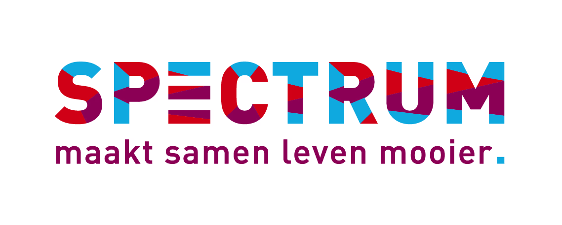 Logo van Spectrum - maakt samen leven mooier